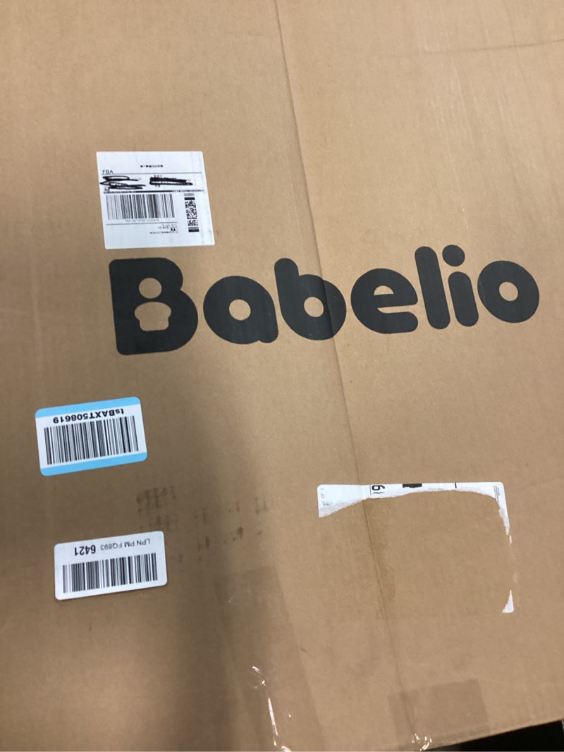 Condition photo showing New/Like New for babelio baby gate for stairs, kitchen & doorways, no bottom bar| easy installation| one-handed operation| auto-close| hardware mount (drill needed) safety dog gate (white - b17, 29-49" w, 28" h) white - b17 28" h, 29-49" w-wide