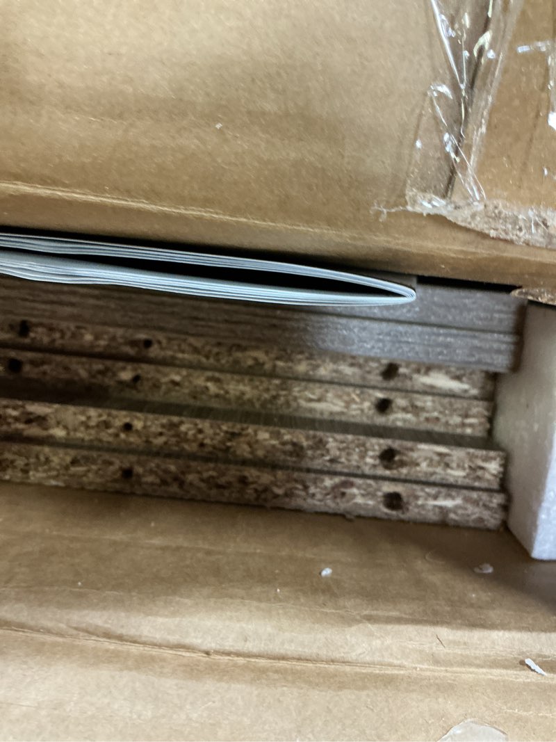 Condition photo showing New/Like New for Bookshelf Cube Storage Organizer, 6-Cube Shelf Bookcase with Storage Bin, Modern Wood Open Shelf for Living Room, Bedroom, Home Office,Gray Oak Gray Oak 6 cube