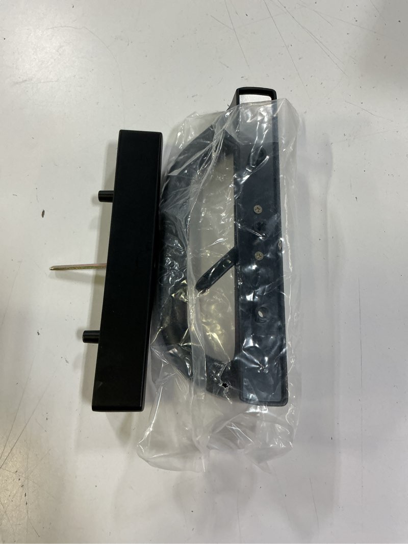Condition photo showing Good Condition for patio sliding door handle set with mortise lock and key cylinder, sliding door latch lock replacement for 3-15/16” screw hole spacing, door thickness from 1 to 1.75 in