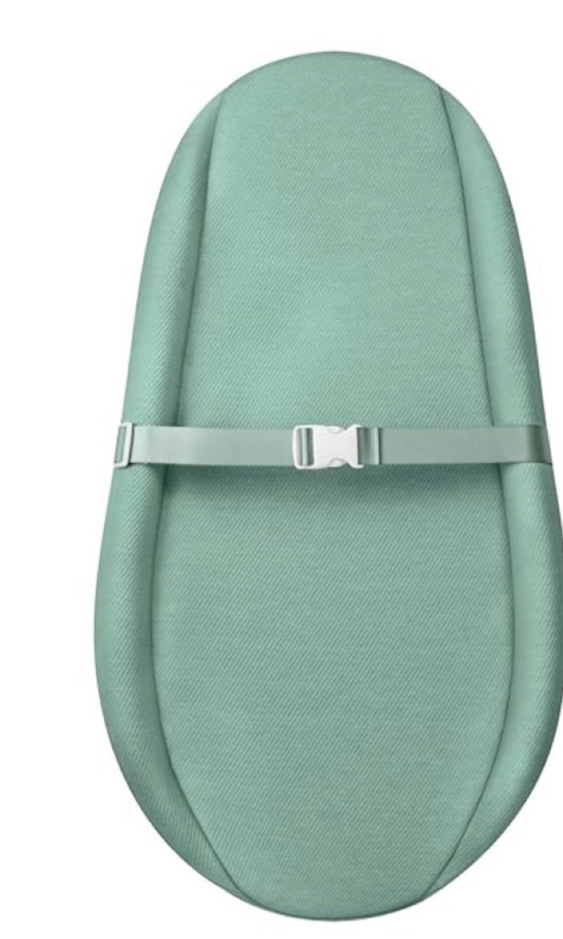 blissful diary baby changing pad with waterproof lining foam, includes a soft & washable cover, contoured changing table pads for dresser top with non-slip bottom, 32”×16” (green, avocado)