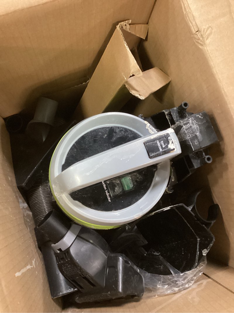 Condition photo showing As Is for bissell 2252 cleanview swivel upright bagless vacuum with swivel steering, powerful pet hair pick up, specialized pet tools, large capacity dirt tank, easy empty