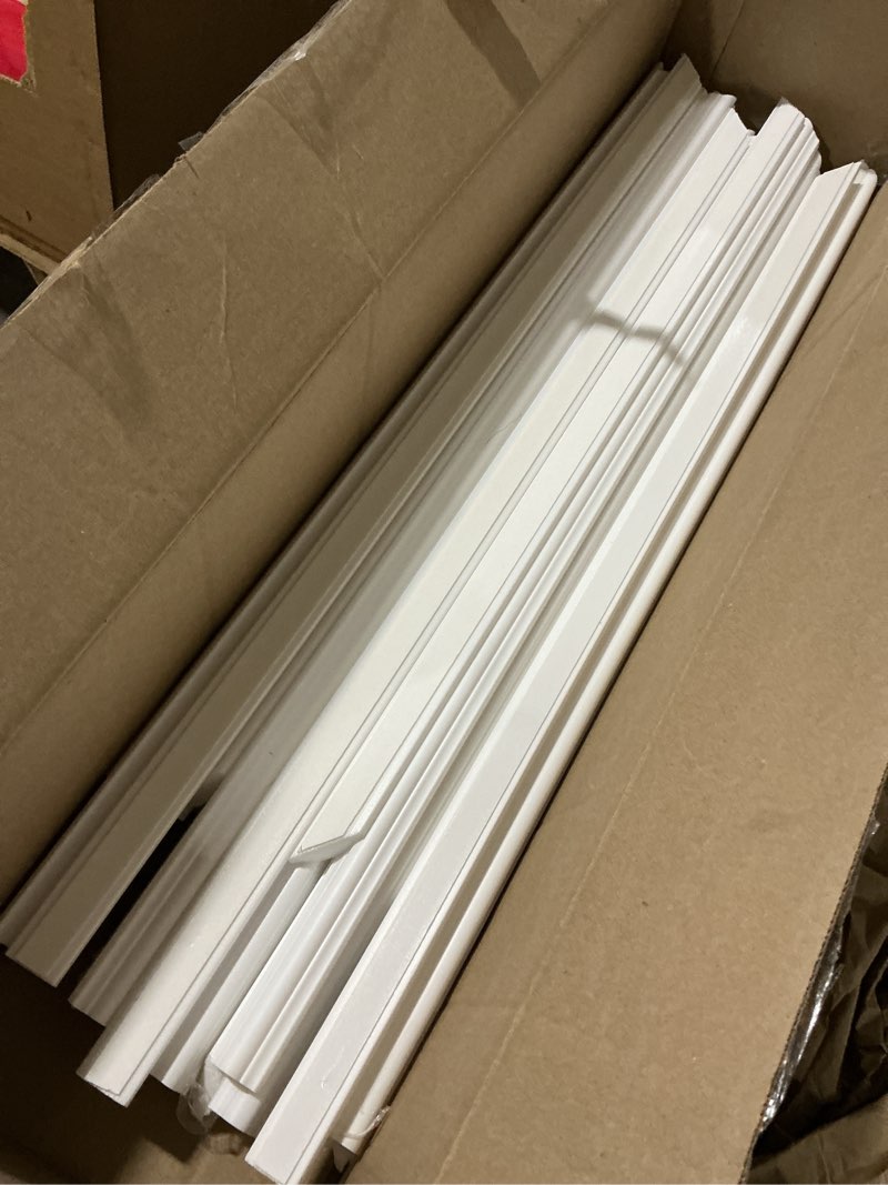Condition photo showing Good Condition for neatiease 4 set peel and stick wall molding trim kit, 16" x20" premade wainscoting panels, self adhesive moulding panel for interior walls picture frame 16"x20" 4-frame, white