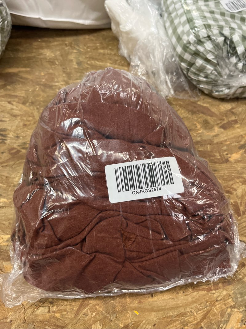 Condition photo showing Good Condition for european linen fitted sheet set, twin xl, bordeaux