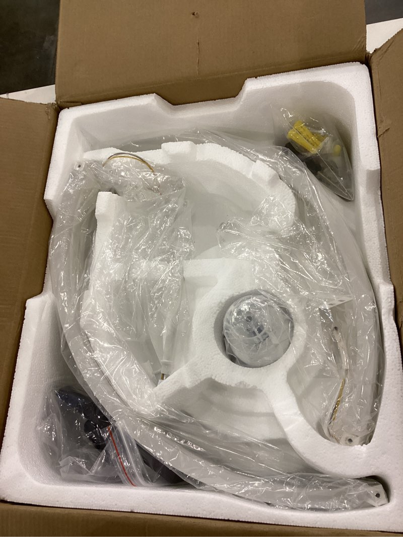 ZMISHIBO Ceiling Fans with Lights and Remote, 19.7'' Low Profile Ceiling Fan, 3000-6000K Dimmable Mo