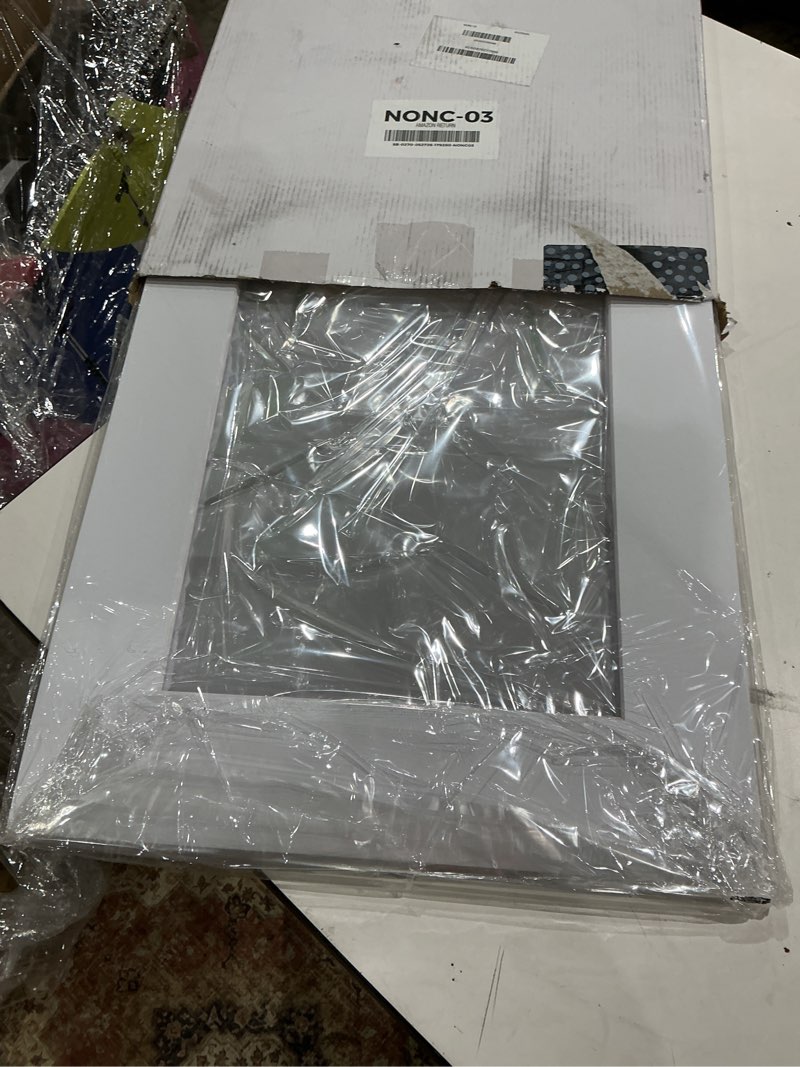 Condition photo showing Good Condition for falling in art 5 pack acid free 16x20'' white picture mats board show kit for 11x14'' pictures, 4-ply beveled pre-cut photo boards with backing board and plastic clear bags 16x20-5 pack