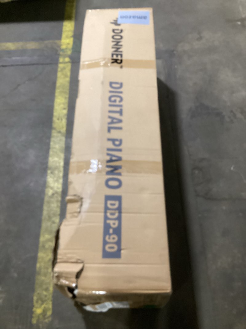 Condition photo showing Good Condition for Donner DDP-90 Digital Piano, 88 Key Weighted Piano Keyboard for Beginner/Professional W/Three Pedals, Supports U-disk Music Playing, PC/Tablet/Cell Phone Connecting, Audio In/Output