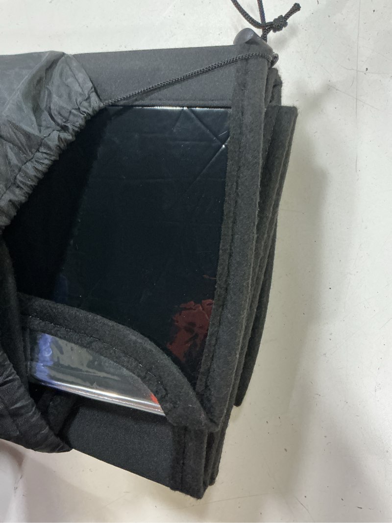 Condition photo showing Good Condition for autotech park foldable sunshade compatible with 2020-2025 tesla model y and 2026 model y juniper, sunshade with metal reinforced structure, maintain cool interior and save space