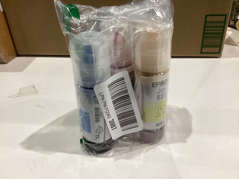 Condition photo showing Good Condition for epson 522 ecotank ink ultra-high capacity bottle black & color combo pack (t522120-bcs) works with ecotank et-2720, et-2800, et-2803, et-2840, et-4700, et-4800, et-4810