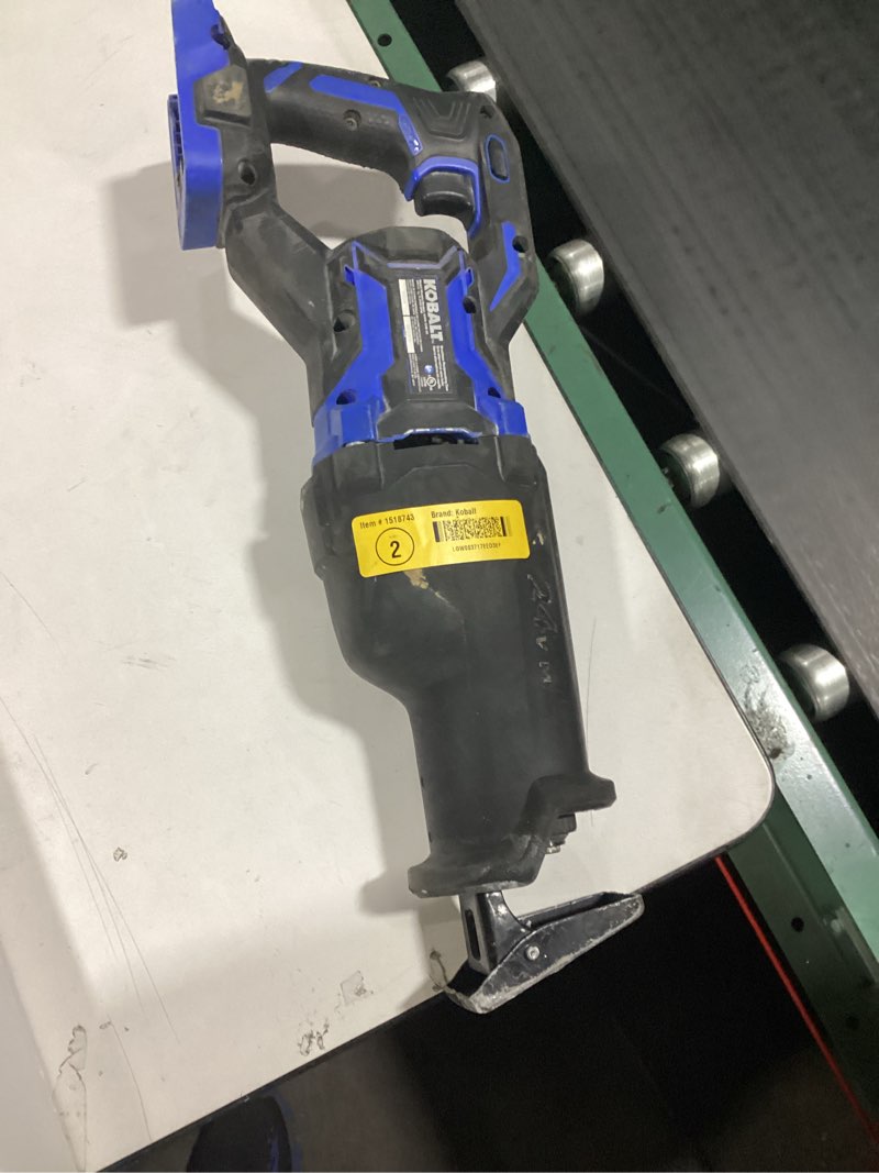 Condition photo showing As Is for Kobalt XTR 24-volt Variable Speed Brushless Cordless Reciprocating Saw ( )