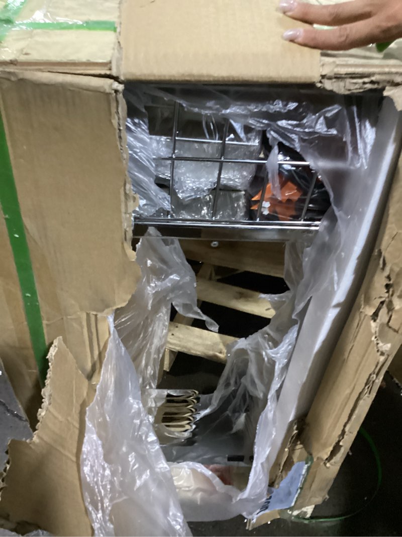 Condition photo showing Good Condition for vevor commercial orange juicer machine, 120w automatic juice extractor with water tap, stainless steel orange squeezer 20 oranges/minute, with pull-out filter box, pc cover, 2 peel collecting buckets silver 120w-countertop with water tap