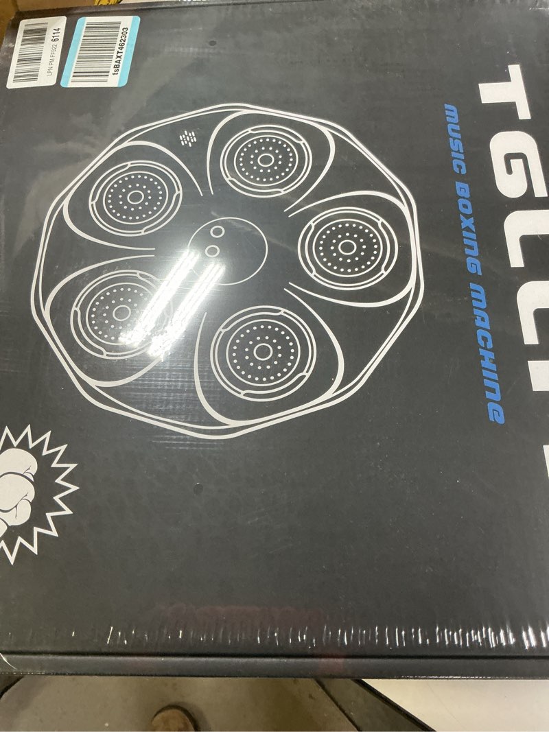 Condition photo showing New/Like New for Music Boxing Machine, Interactive Punching Trainer with Boxing Gloves, Large Size Wall Mounted Electronic Boxing Target for Kids, 9 Modes & 9 Speeds