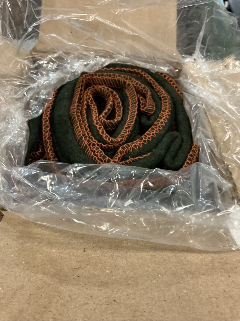 Condition photo showing Good Condition for Large Military Wool Blanket - Warm & Thick Emergency Survival Blanket Great for Camping, Outdoors, Sports Events, Picnics, 4.5 lbs, 64" x 88" (Olive Green)