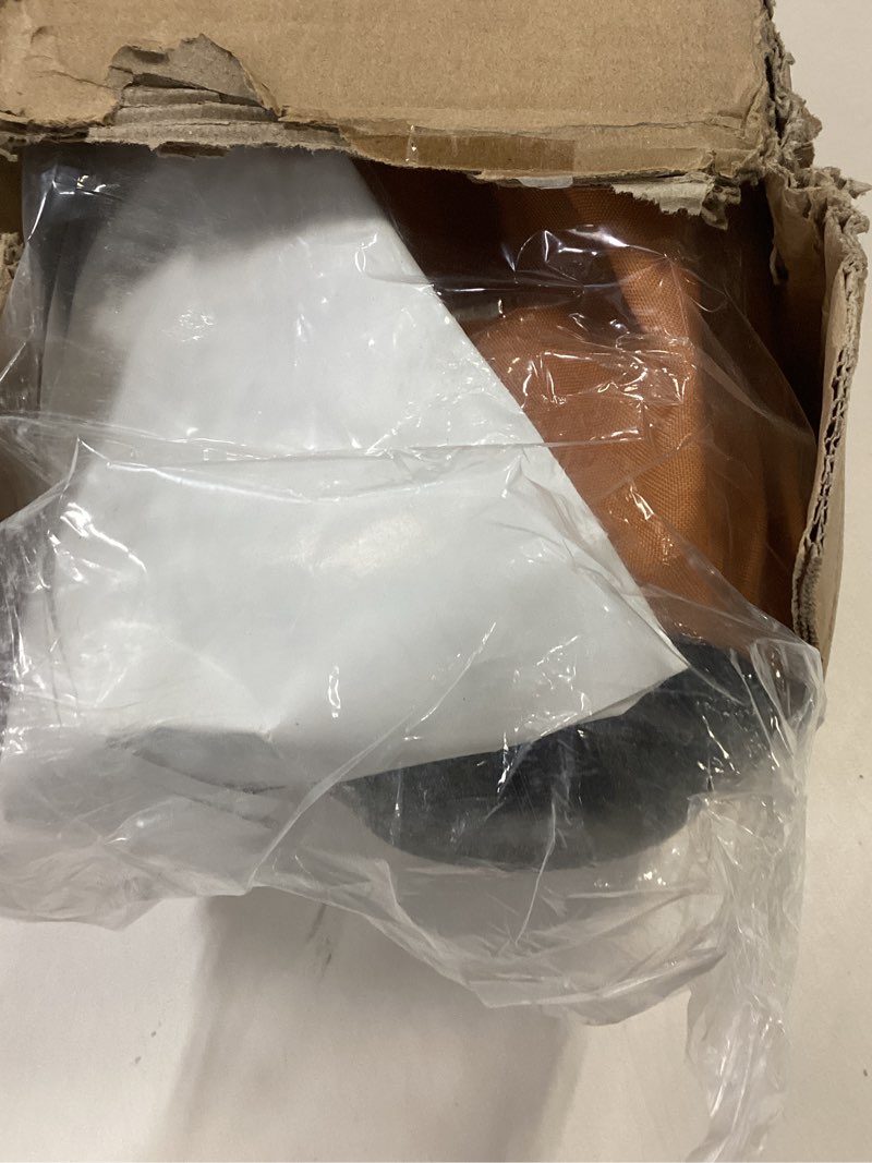 Condition photo showing As Is for 6 Ft Outdoor Patio Umbrella, Easy Open/Close Crank and Push Button Tilt Adjustment - Light Terracotta Market Umbrellas 6 Foot Terracotta