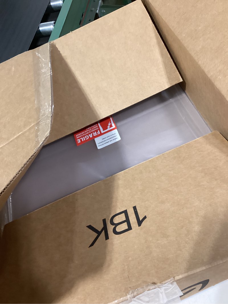 Condition photo showing Good Condition for calpalmy (2 pack) 1/8" thick clear acrylic sheets - 16"x20" pre-cut plexiglass sheets for craft projects, signs, display cases, sneeze guard and more - cut with engraver, power saw or hand tools 16"x20", 1/8" thick clear 2
