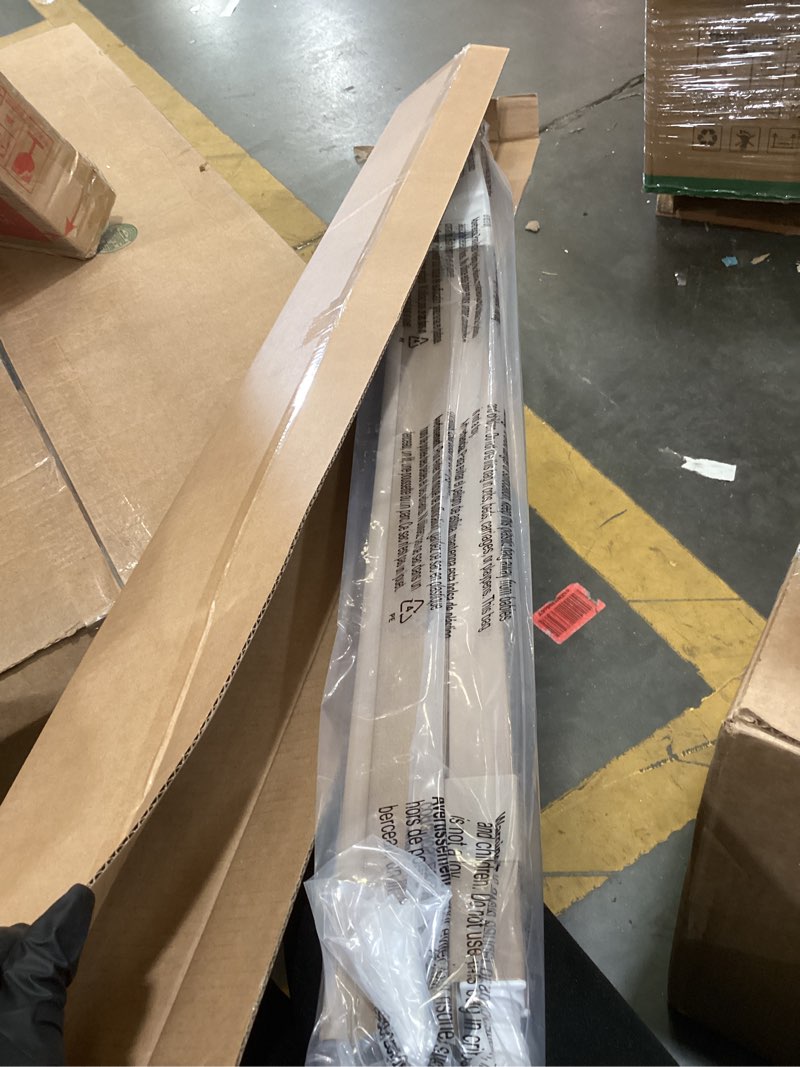 Condition photo showing As Is for LazBlinds Cordless Cellular Shades, No Tools No Drill Blackout Honeycomb Shades Pleated Blinds for Windows, 38'' W x 48'' H, Taupe Blackout-taupe 38'' W x 48'' H