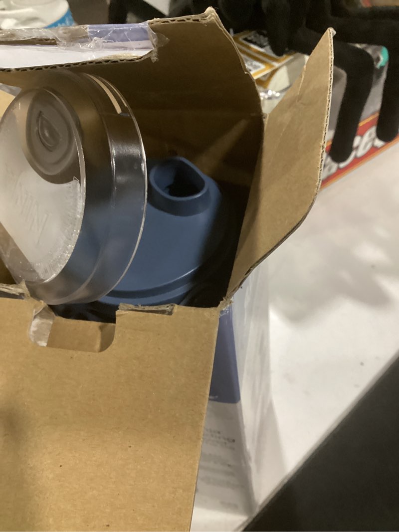 Condition photo showing As Is for ninja bc151nv blast portable blender, cordless, 18oz. vessel, personal blender-for shakes & smoothies, bpa free, leakproof-lid & sip spout, usb-c rechargeable, dishwasher safe parts, denim blue blue 18 oz.