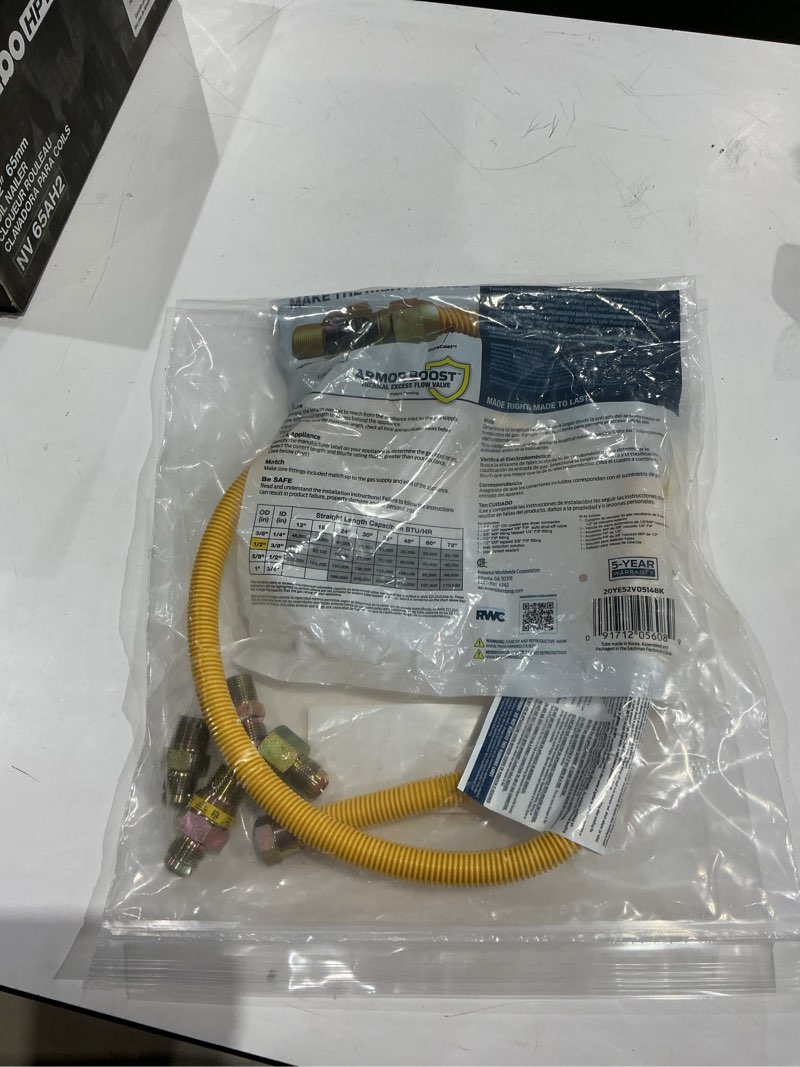 Condition photo showing As Is for eastman 20ye52v05148k gas dryer connector & installation kit - quantity 1