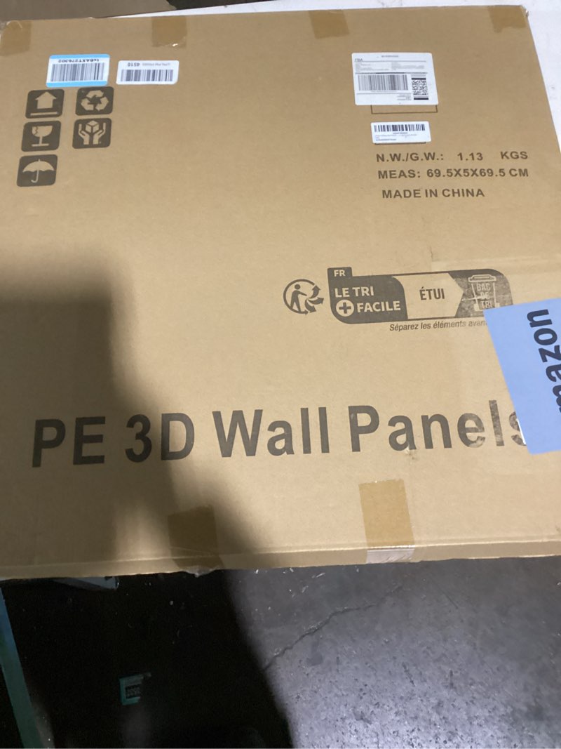 Condition photo showing New/Like New for art3d 10-pack 52.5 sq.ft faux brick 3d wall panels peel and stick in stone ash, self adhesive waterproof foam wallpaper for bedroom, bathroom, kitchen 27.5x27.5inch stone ash 10