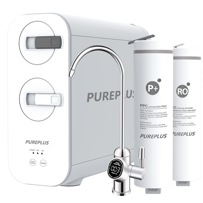 PUREPLUS Reverse Osmosis Water Filter Under Sink 600 GPD
