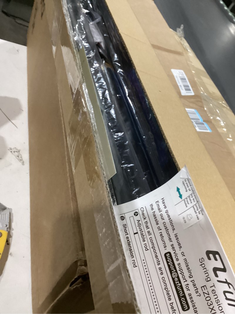 Condition photo showing Good Condition for 2 pack white spring tension curtain rods 18-36 inch adjustable expandable spring loaded curtain rods no drilling suitable for small short tension rods 24-36 inch doors, windows, closet 18-36inch white-2pcs