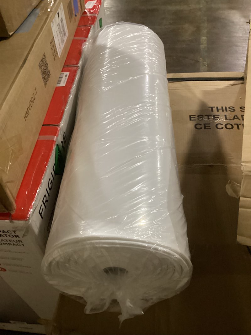 Condition photo showing New/Like New for Crawl Space Vapor Barrier, 14 Mil 10'x100', White Plastic Sheeting, Drop Cloth Vapor Barrier Covering for Crawlspace Encapsulation, Thick Plastic Sheeting, White Film 14mil 10'x100' White