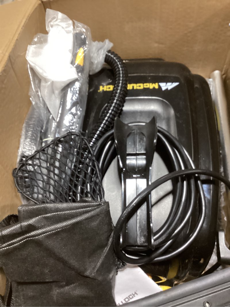 Condition photo showing New/Like New for McCulloch MC1385 Deluxe Canister Steam Cleaner, 2-Hour Runtime, Chemical-Free, 23 Accessories: Mop Head, Brushes & More - Built for Home, Tile, Carpet, Furniture, & Personal Car Detailing