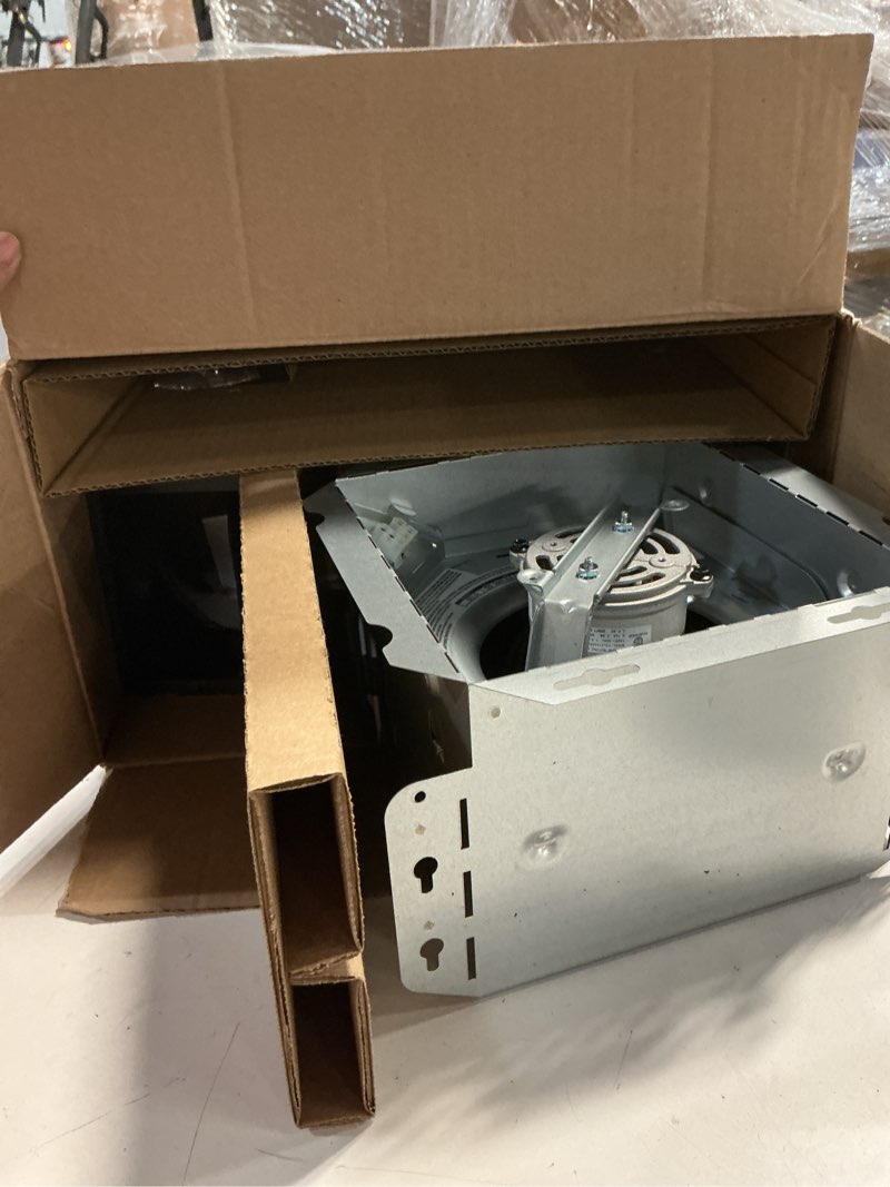 Condition photo showing As Is for broan-nutone roomside series 60 cfm 0.9 sones bathroom exhaust fan with light
