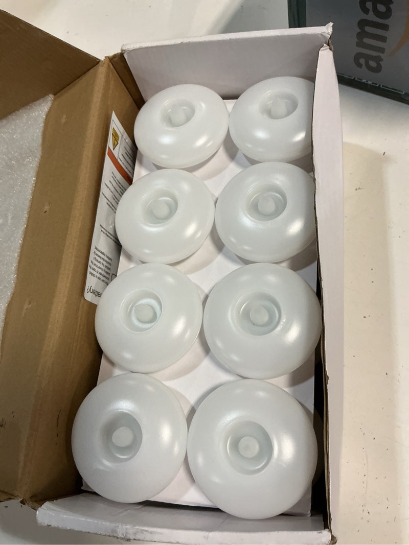 Condition photo showing Good Condition for homemory 24 pack 3” flameless led floating candles, 200 hour white battery operate waterproof tealights for cylinder vases, centerpieces at wedding decor, party, pool white base 24 pack