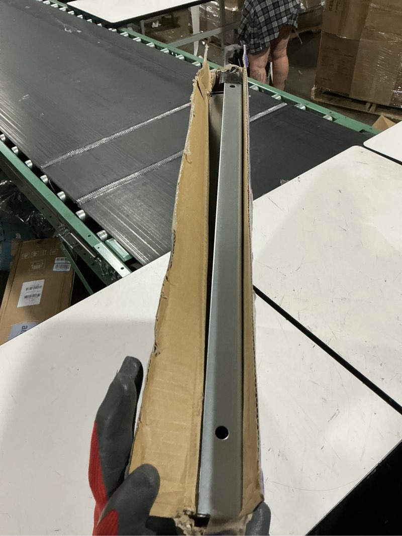 Condition photo showing As Is for eastman water heater stand, 24 inch x 24 inch x 18 in. high, 1200 lb. load capacity, 86279 75-100 gal. 75-100 gallon