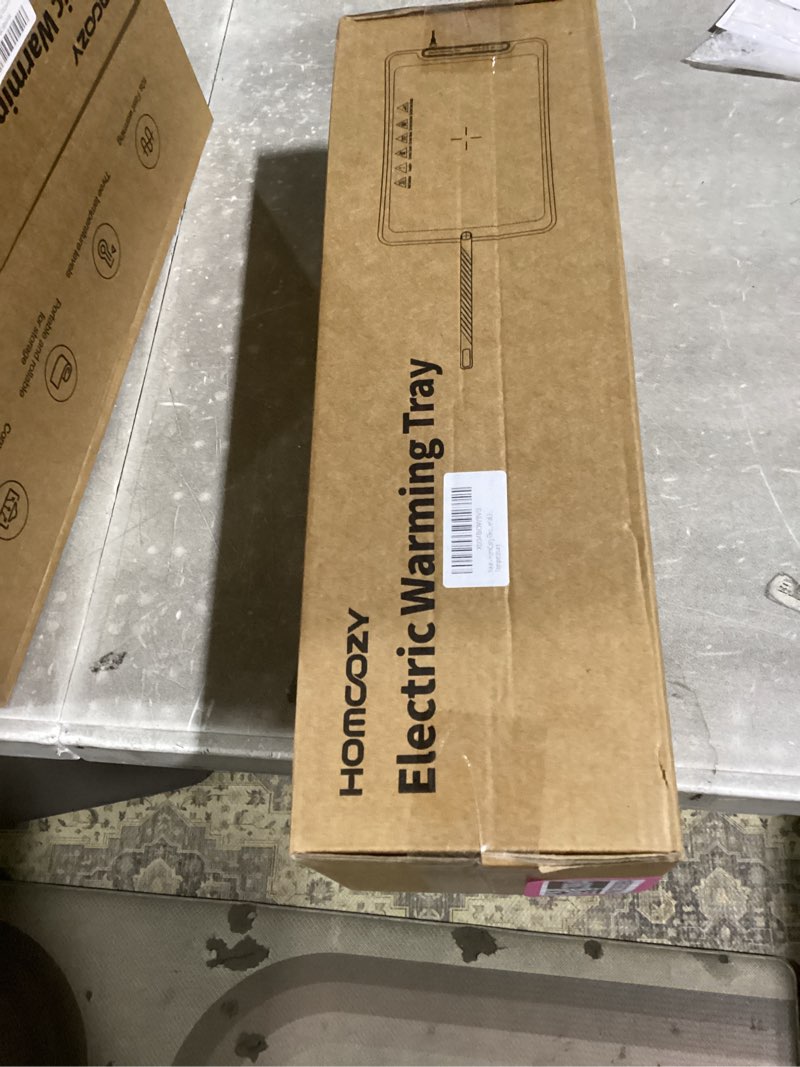 Condition photo showing New/Like New for Food Warmer Mat with Full Surface Heating, Rollable & Portable Warming Tray, 3 Temperature Settings & Child Lock, Premium Silicone Warmer Mat for Parties, Family Gatherings, Daily Use Blue