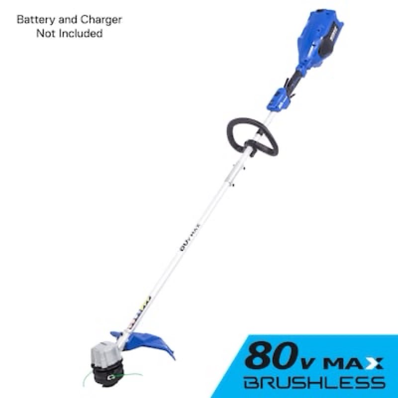 kobalt 80-volt 16-in straight shaft battery string trimmer