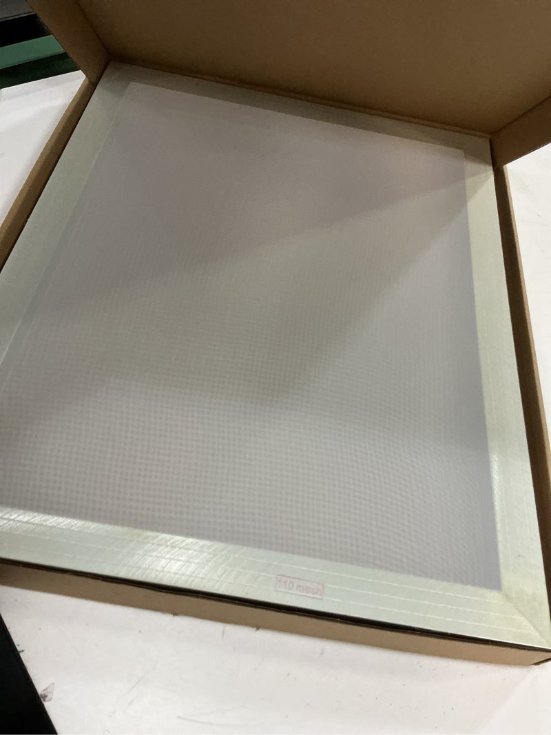 Condition photo showing Good Condition for ylz aluminum silk screen printing screens 16 x 20 inch frame-110 white mesh (2 pc)