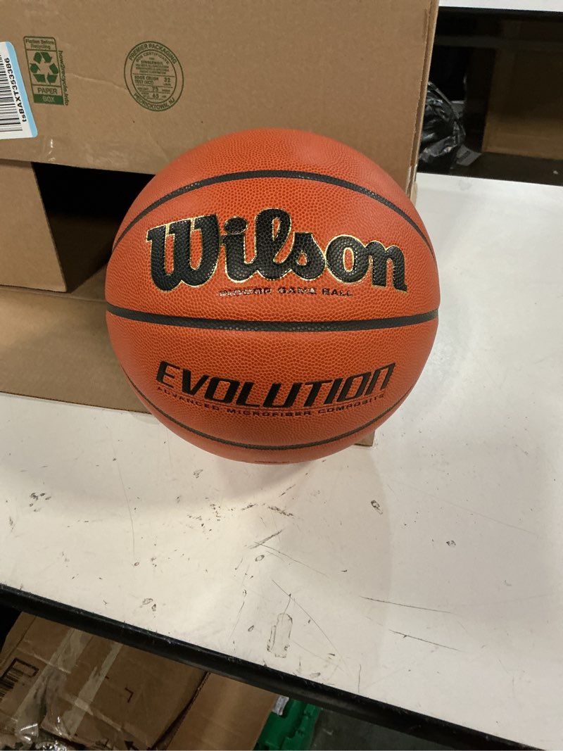 Condition photo showing Good Condition for wilson evolution basketballs brown - game ball size 6 - 28.5"
