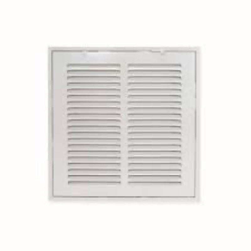 EZ-FLO 14 x 14 Inch (Duct Opening) Return Air Vent Cover for Wall or Ceiling, Solid Steel Return Air