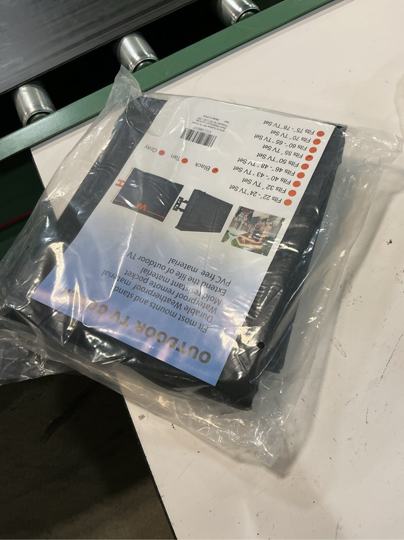 Condition photo showing New/Like New for broilpro accessories 50" outdoor tv cover, black waterproof universal protector for 55'' lcd, led, p