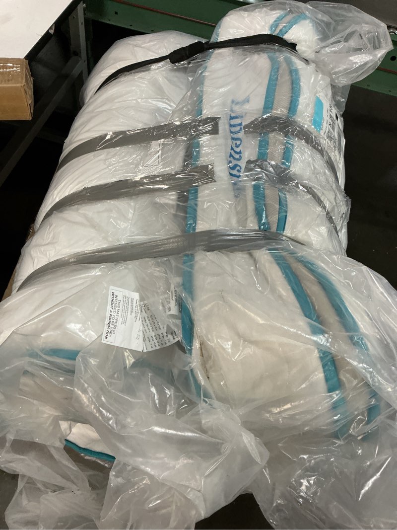 Condition photo showing As Is for Linenspa 8 Inch Memory Foam and Spring Hybrid Mattress - Medium Firm Feel - Bed in a Box - Quality Comfort and Adaptive Support - Breathable - Cooling - Guest and Kids Bedroom - Twin Size