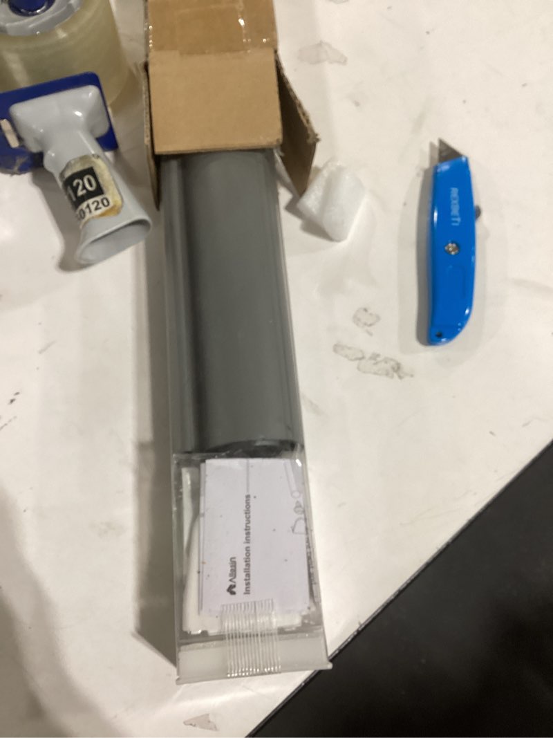 Condition photo showing New/Like New for 100% Blackout Roller Shades, Blinds for Windows with Thermal Insulated & UV Protection Waterproof Fabric,Window Blinds for Home Office Bedroom, Easy Installed (Grey-33 W x 72) 33"W x 72"H Grey