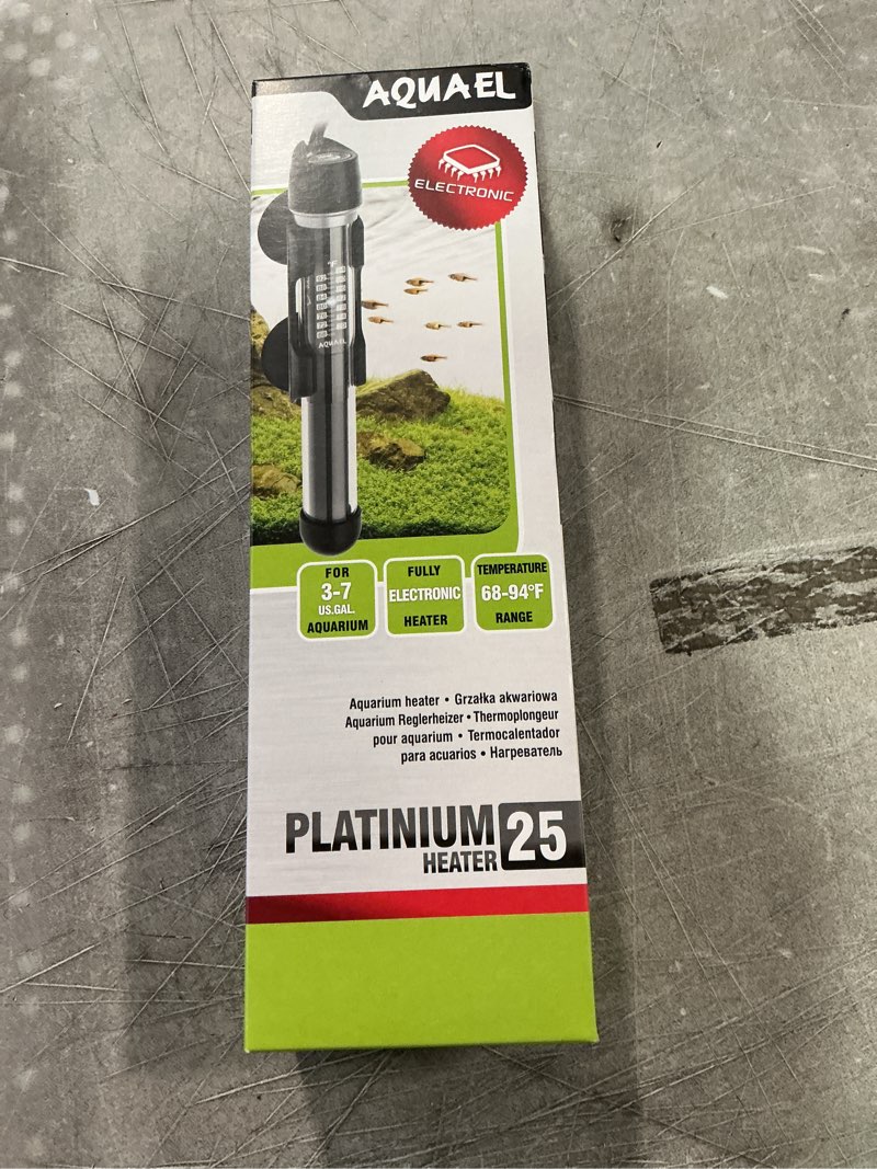 Condition photo showing New/Like New for Aquael Platinium Aquarium Heater for Freshwater & Saltwater Aquariums - 25 Watt, 3-7 Gallons