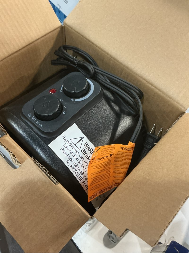 Condition photo showing As Is for Utilitech Up to 1500-Watt Fan Utility Indoor 5399301