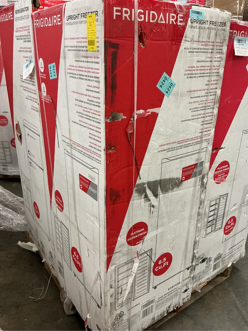 Condition photo showing Good Condition for Frigidaire 6.5 Cu. ft. Upright Freezer  Platinum