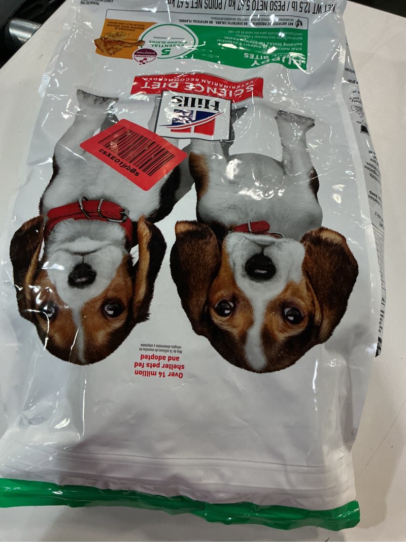 Condition photo showing New/Like New for (BBD:07/2027)Hill's Science Diet Small Bites Chicken Meal & Barley Recipe Dry Puppy Food, 12.5 lbs.