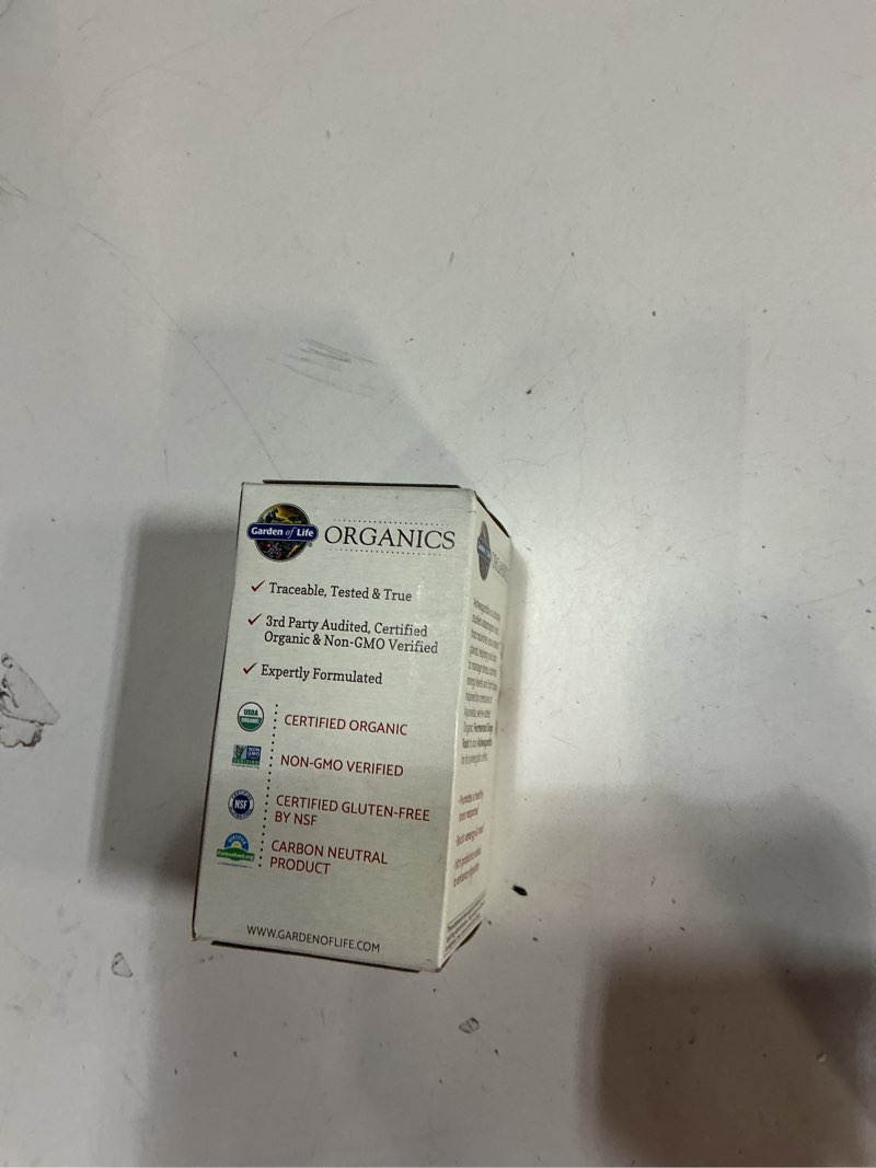 Condition photo showing item condition for (Used by 03-2026)MyKind Organics  Ashwagandha  Stress & Mood  60 Vegan Tablets  Garden of Life