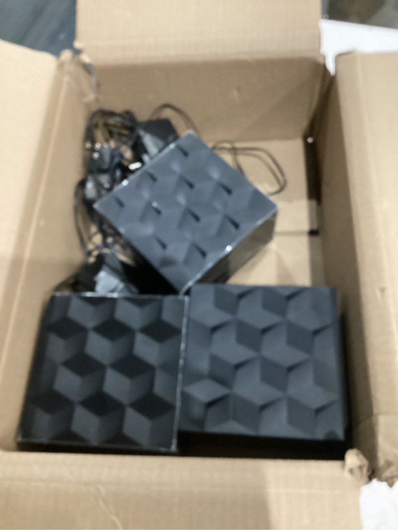 Condition photo showing As Is for NETGEAR Nighthawk Tri-Band WiFi 6 Mesh System Mk83-100nar Black (Renewed) Tri Band Wifi 6 Mesh System