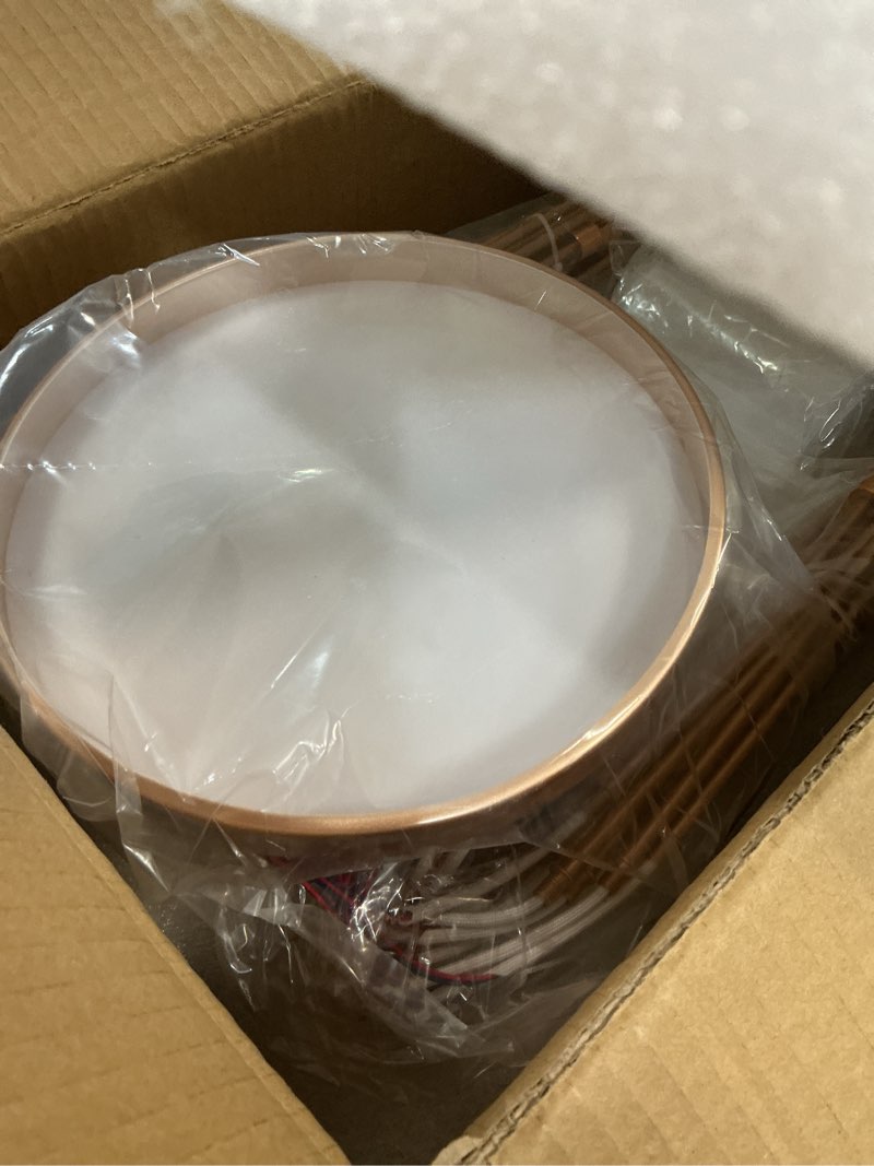 Condition photo showing New/Like New for JAYMP Ceiling Light Modern Flower Shape Ceiling Lamp for Living Room Bedroom Flush Mount Metal Acrylic Sputnik Firework Petal LED Lighting Fixture (Gold, 42+1 Lights) Gold 42+1 Lights