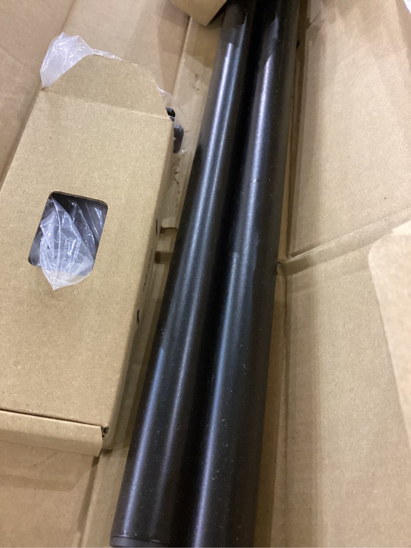 Condition photo showing Good Condition for TONIAL Corner Window Curtain Rods, 36 to 72 Inch Center Rod for window 3/4 Inch Decoratice Telescoping Drapery Rods with Small Cap End, Black Light Black 36-72"(2 sided)