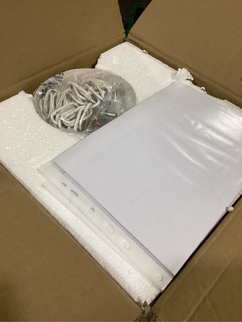 Condition photo showing New/Like New for 4-light chandeliers, farmhouse white chandelier for dining room light fixtures, lantern metal kitchen pendant light fixtures, rustic cage chandelier for bedroom living room kitchen island hallway aj-029-white