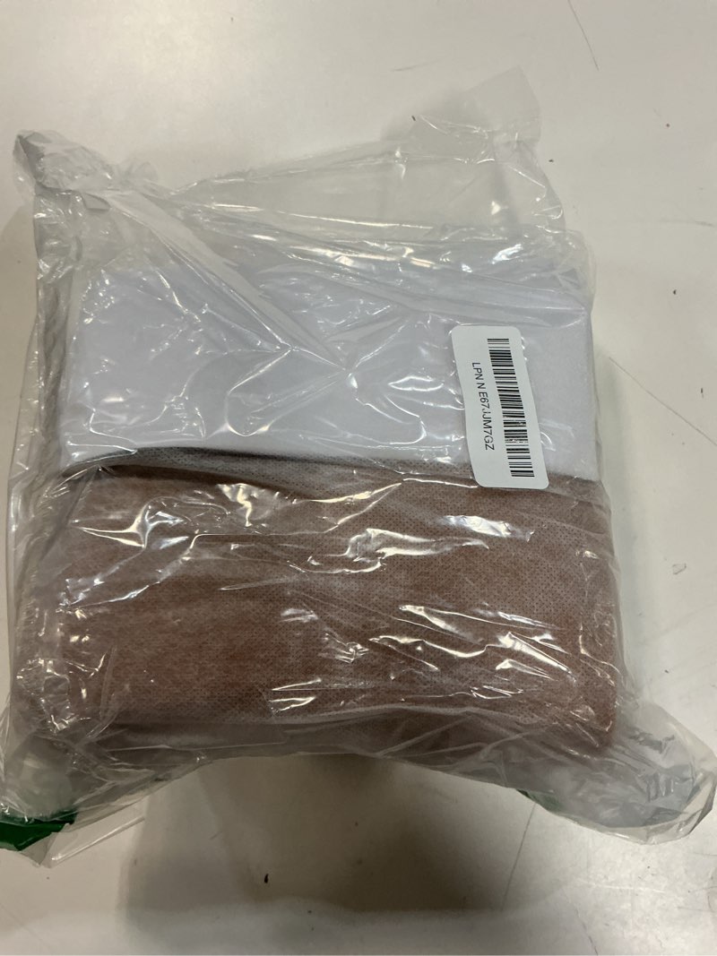 Condition photo showing New/Like New for mini crossbody purse - small faux leather bucket bag for women with zipper top handle adjustable strap ochre