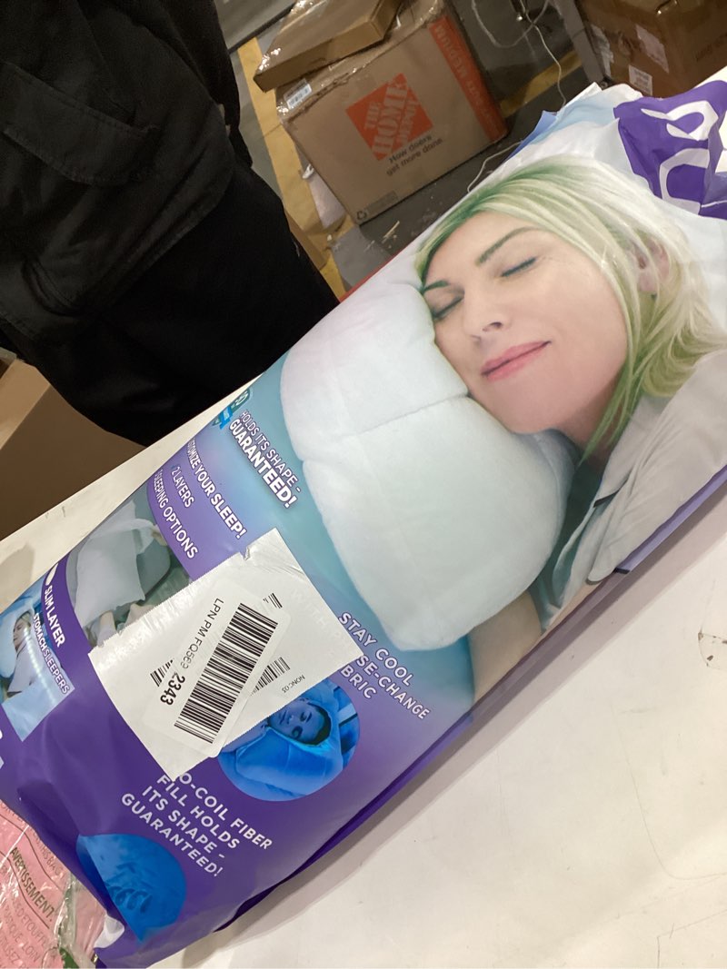 Condition photo showing New/Like New for Nuzzle Adjustable Pillow for Side Sleepers, Luxury King Size Bed Pillow Hotel Collection - Best Adjust Height Soft Firm Pillow for Back, Stomach or Side Sleepers