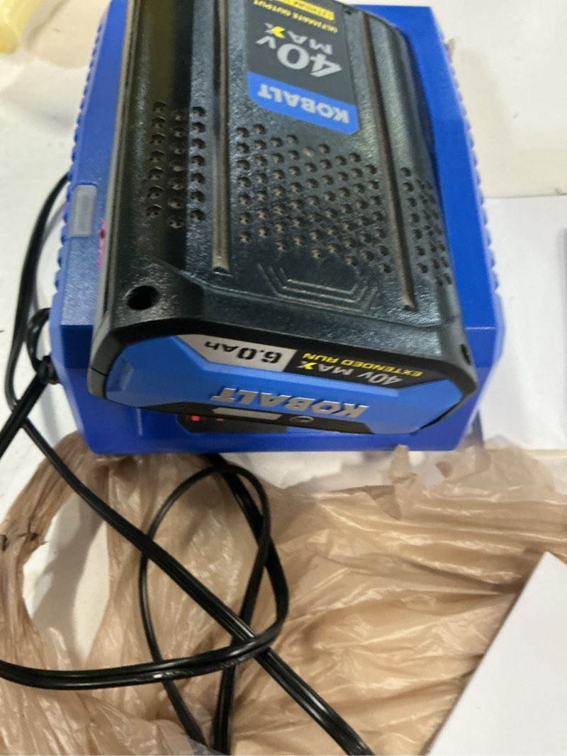 Condition photo showing Good Condition for kobalt 40v max 4.0 ah extended run battery + charger kit fast charging