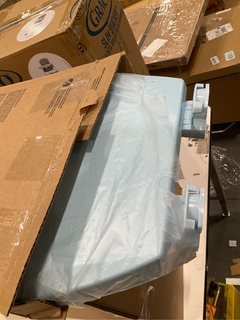 Condition photo showing Good Condition for Bemis 500EC 464 Wood Toilet Seat with Easy Clean & Change Hinges, Round, Dresden Blue Round Seat